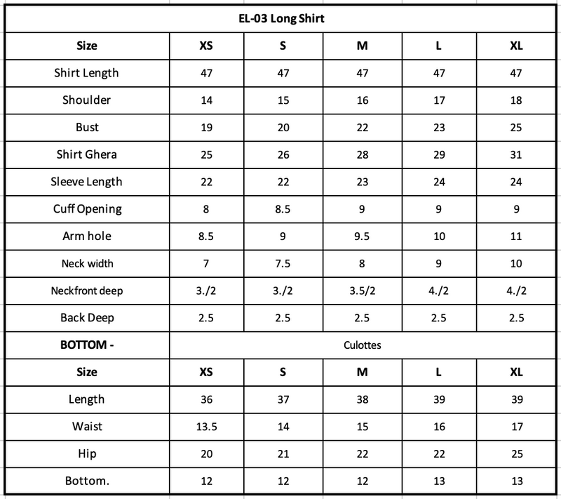 Size Chart Image