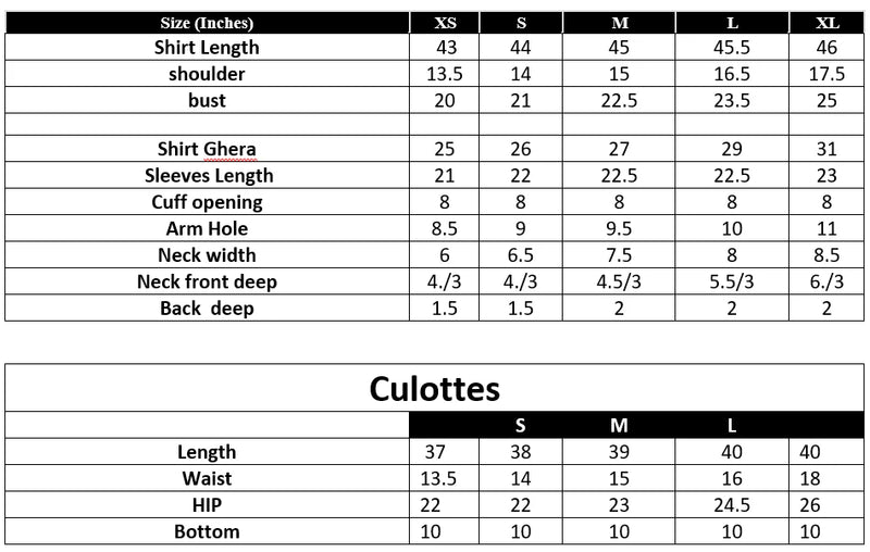 IP-292 Textured Lawn Size Chart