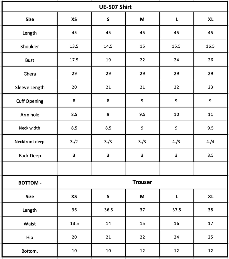 Size Chart Image