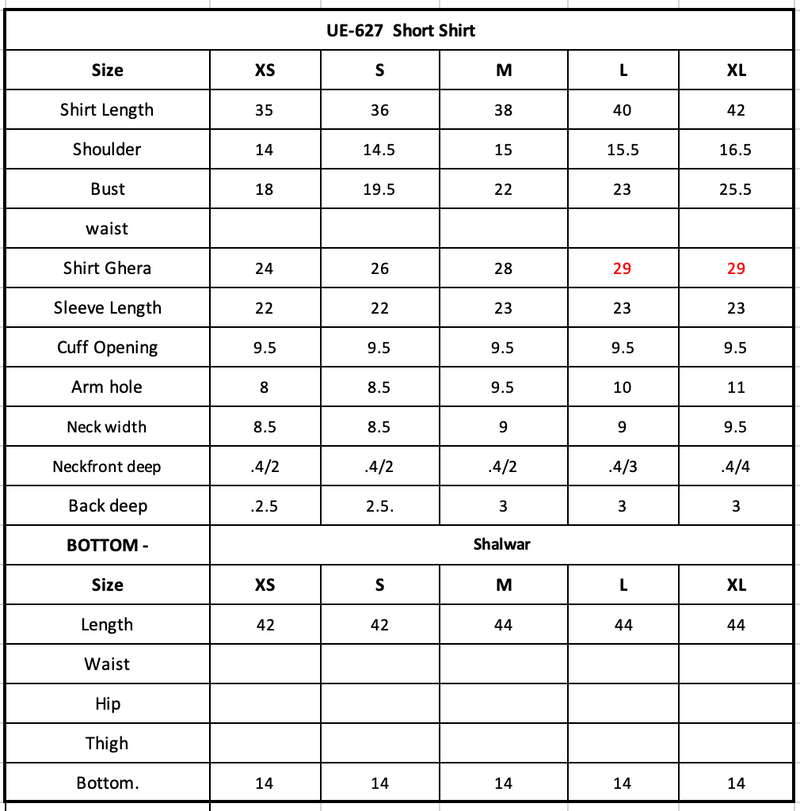 Size Chart Image