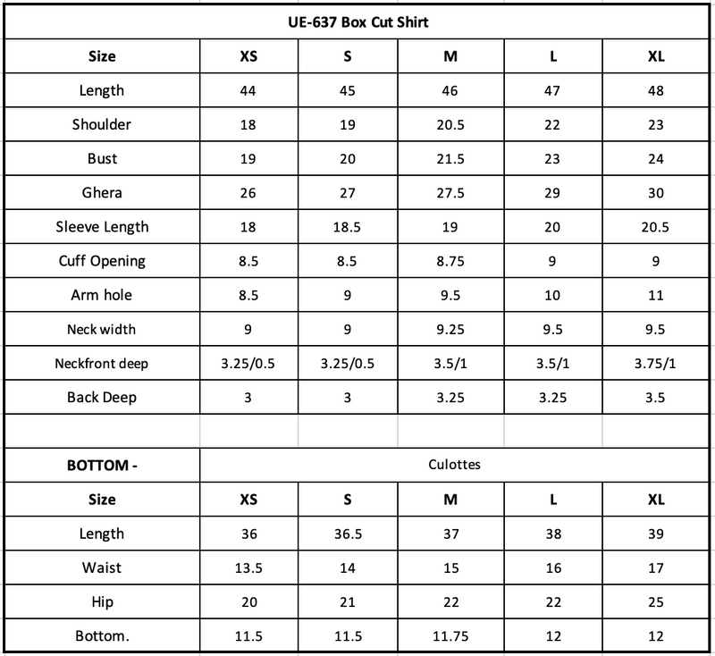 Size Chart Image