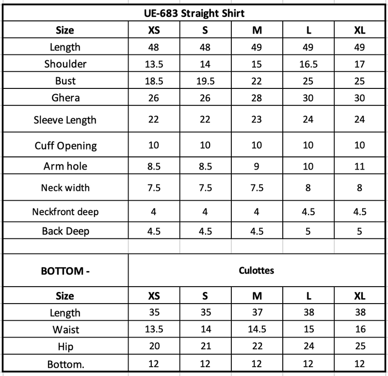 Size Chart Image