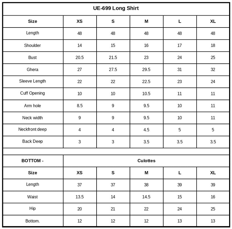 Size Chart Image