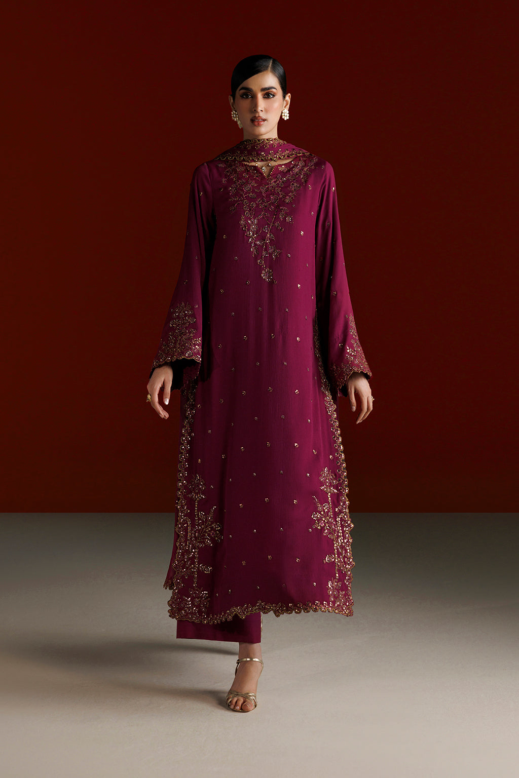 CC-109 Embroidered Chiffon