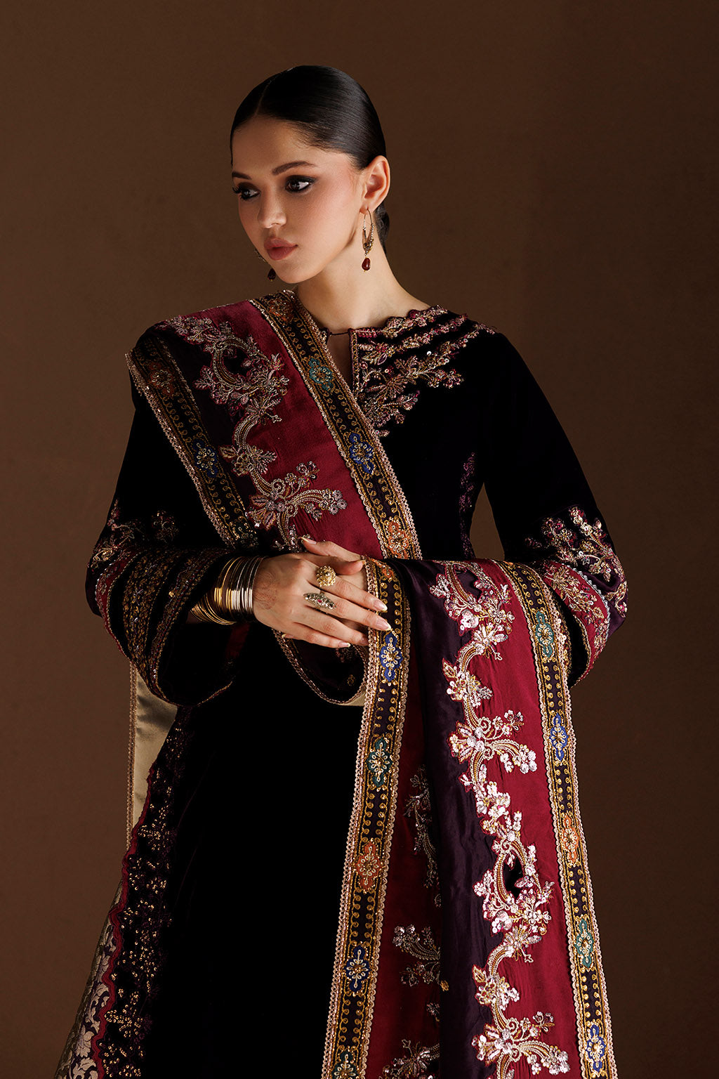 IV-81 Embroidered Velvet