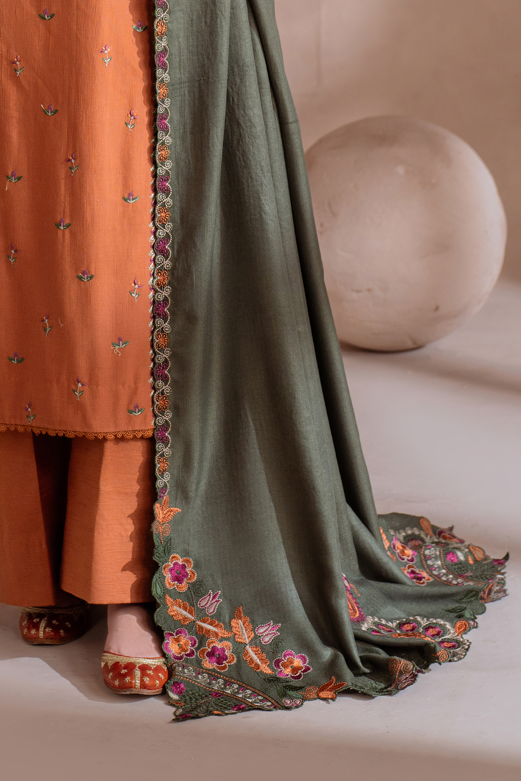 UE-367 Embroidered Khaddar