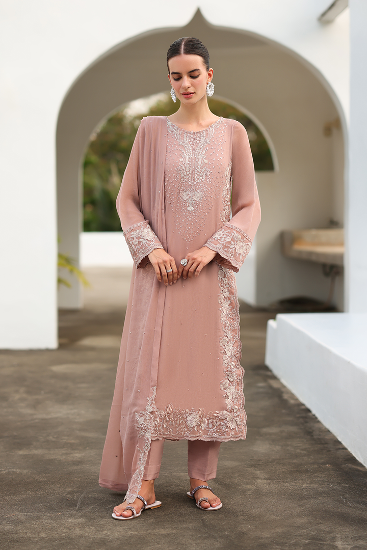 CC-69 Embroidered Chiffon - Iznik