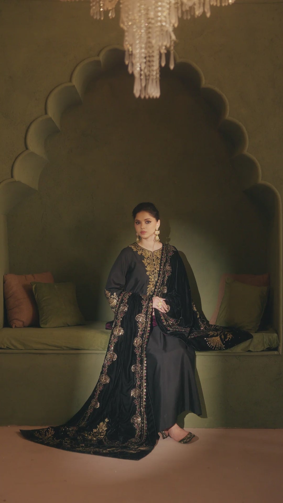 IV-80 Embroidered Sheesha Silk