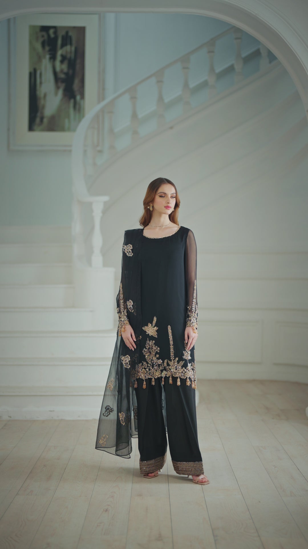 UE-417 Embroidered Chiffon