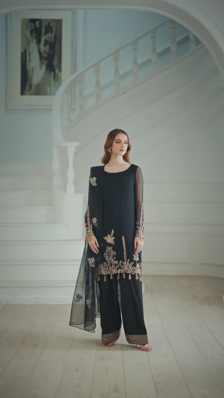 UE-417 Embroidered Chiffon