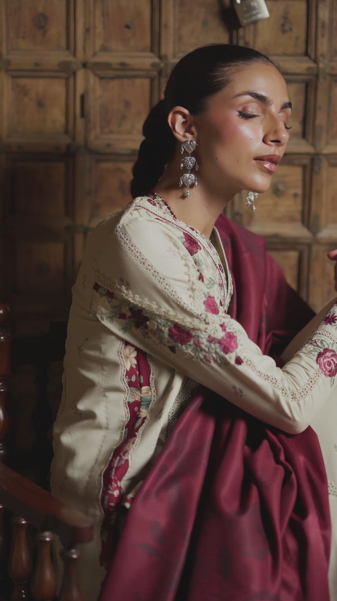 IPF-28  Embroidered Printed Viscose Linen