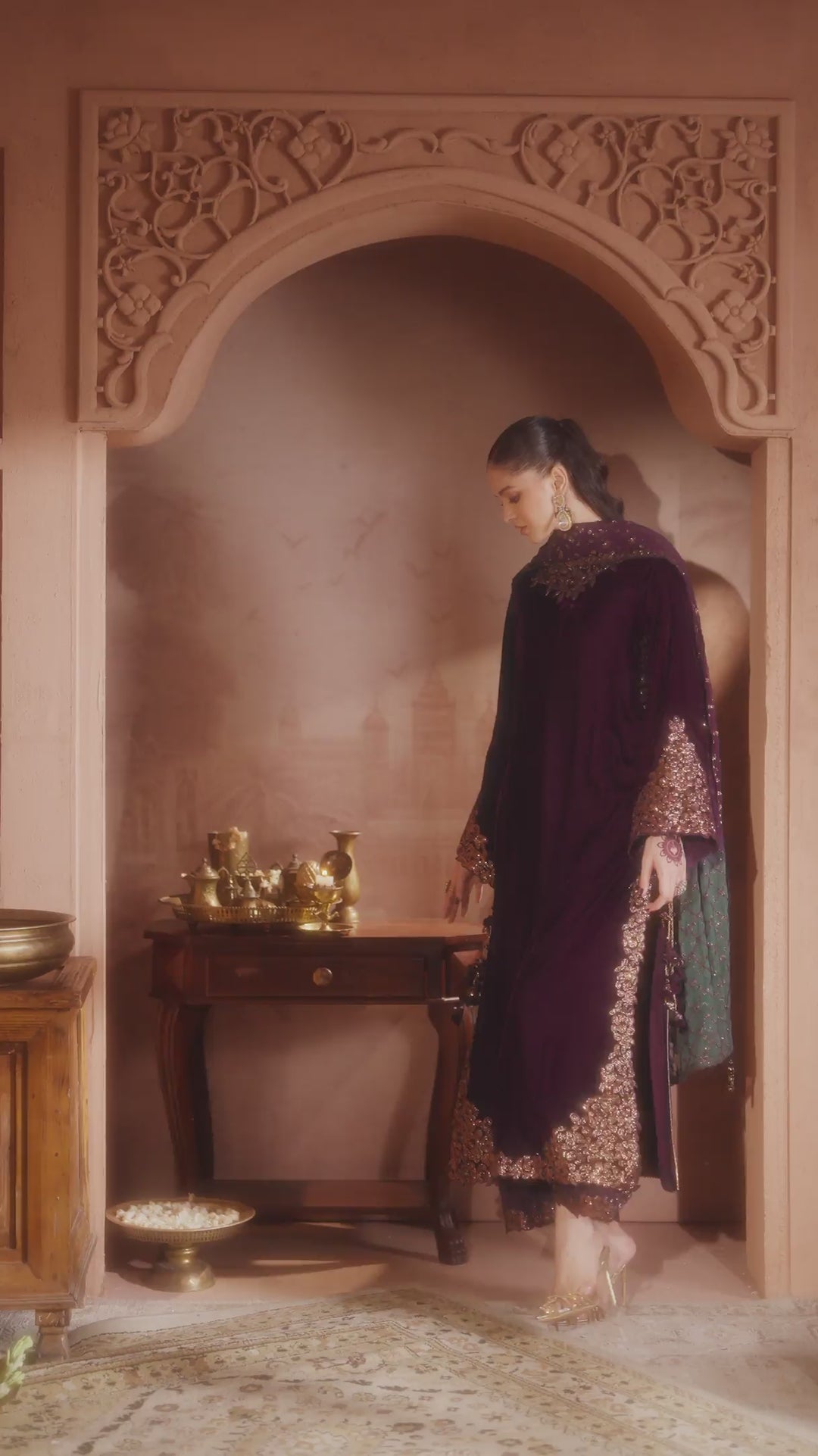 IV-57 Embroidered Velvet