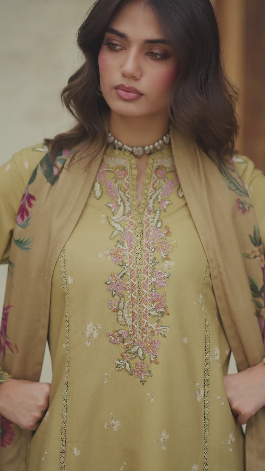 IPF-23 Embroidered Printed Viscose Linen