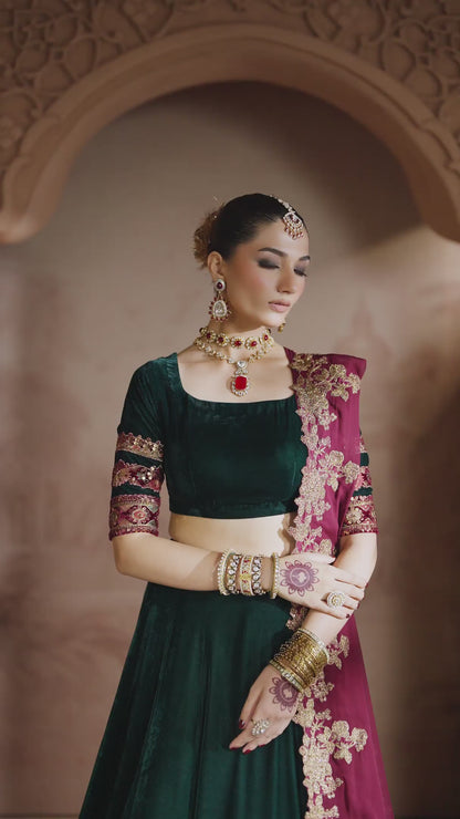 IV-65 Embroidered Velvet
