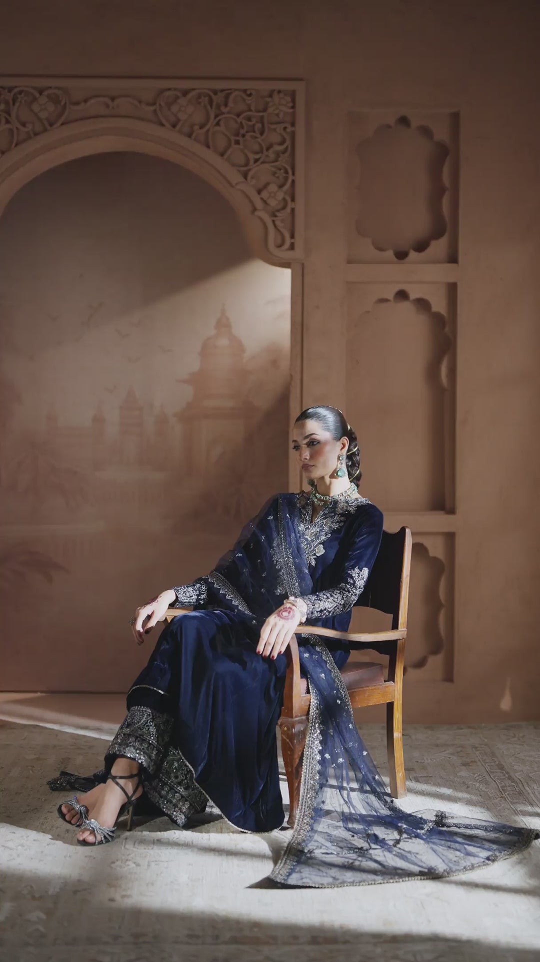 IV-66 Embroidered Velvet