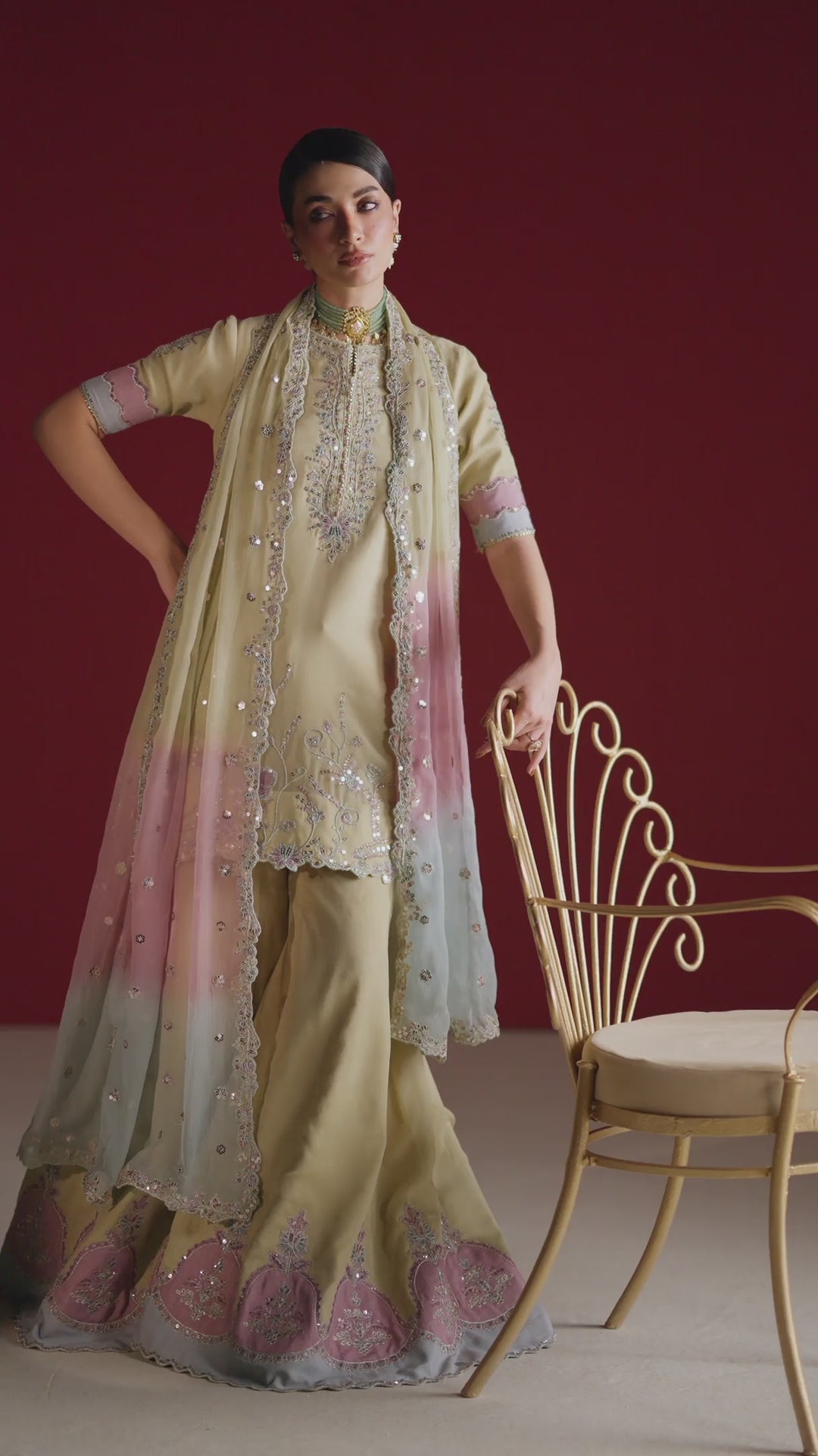 CC-108 Embroidered Chiffon