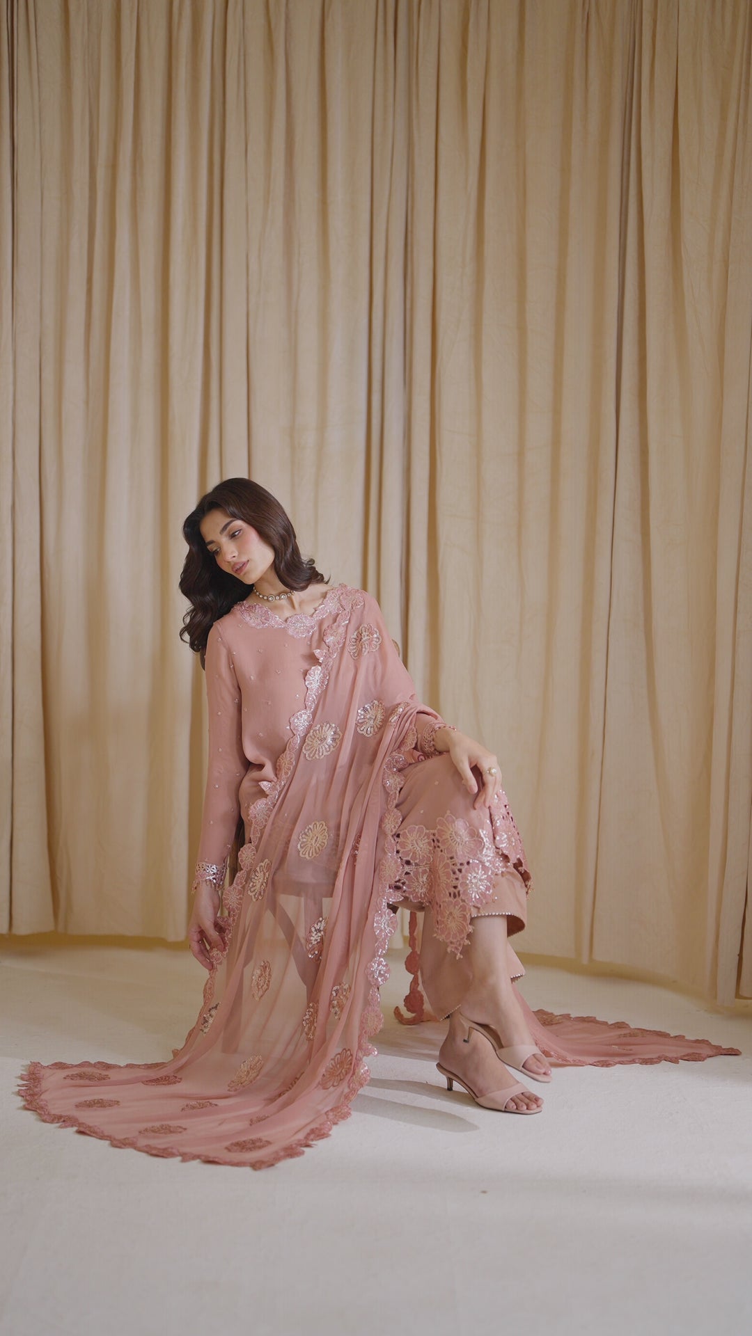 CC-74 Embroidered Chiffon