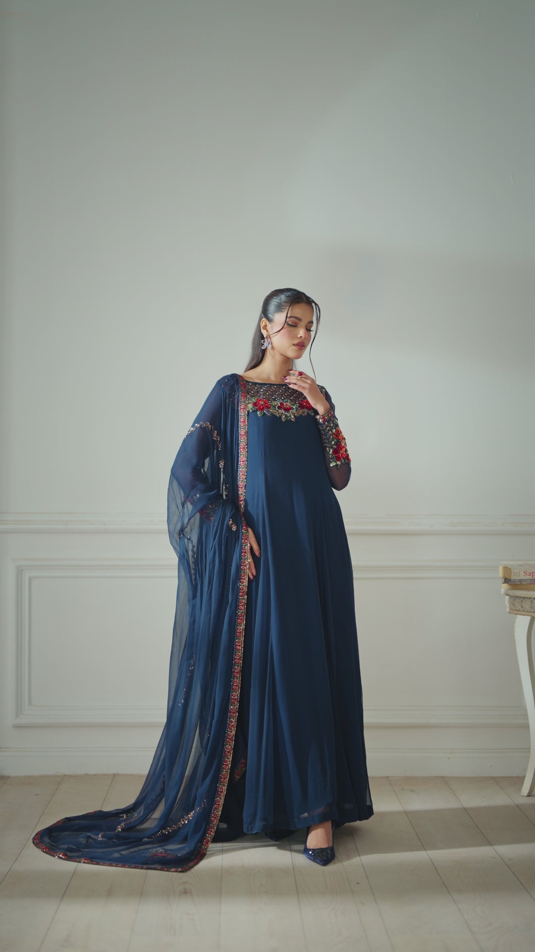 UE-412 Embroidered Chiffon