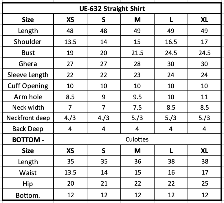Size Chart Image