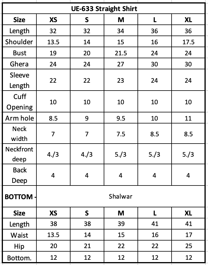 Size Chart Image