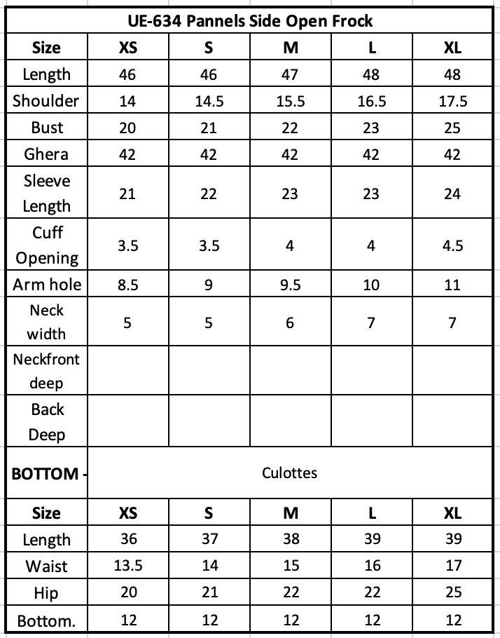Size Chart Image