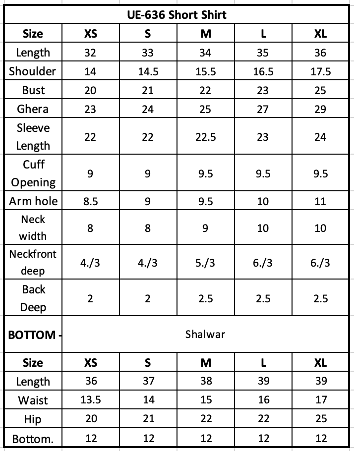 Size Chart Image