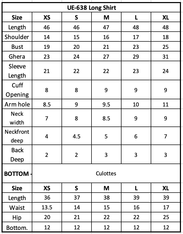 Size Chart Image