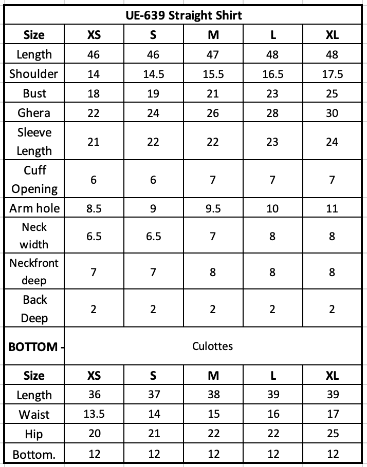 Size Chart Image