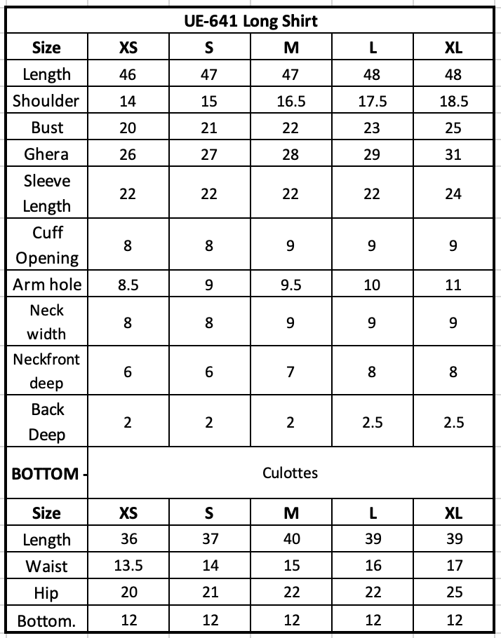 Size Chart Image